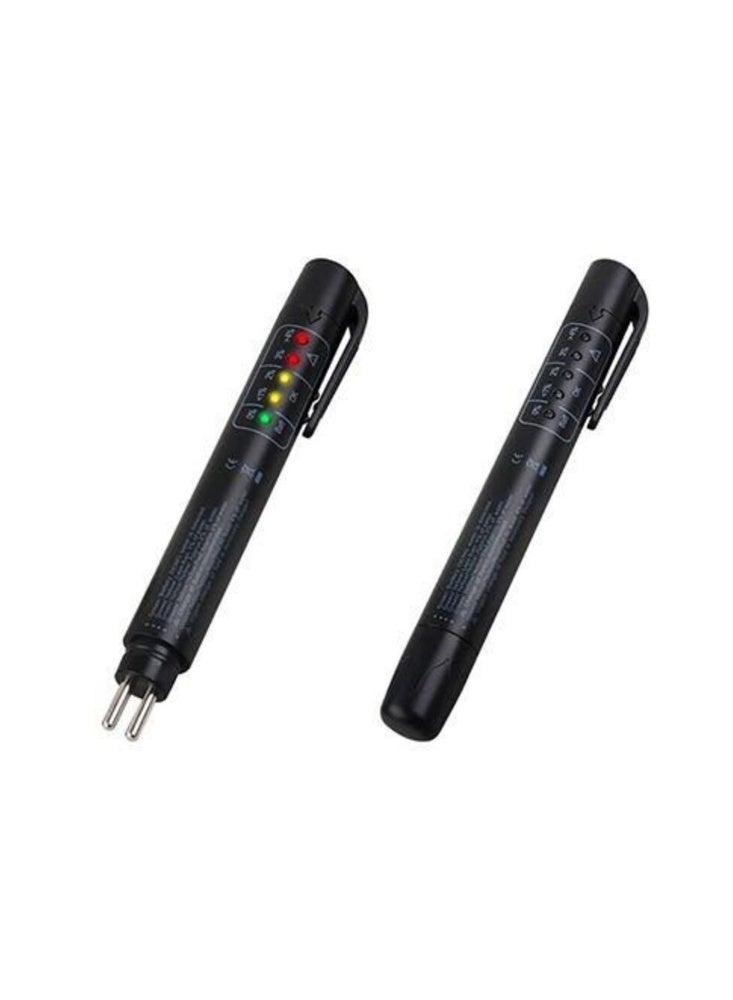 Rainco قلم Rainco لفحص زيت الفرامل مع 5 مؤشرات LED - كاشف رطوبة رقمي لـ DOT3 و DOT4 و DOT5 - Image 1